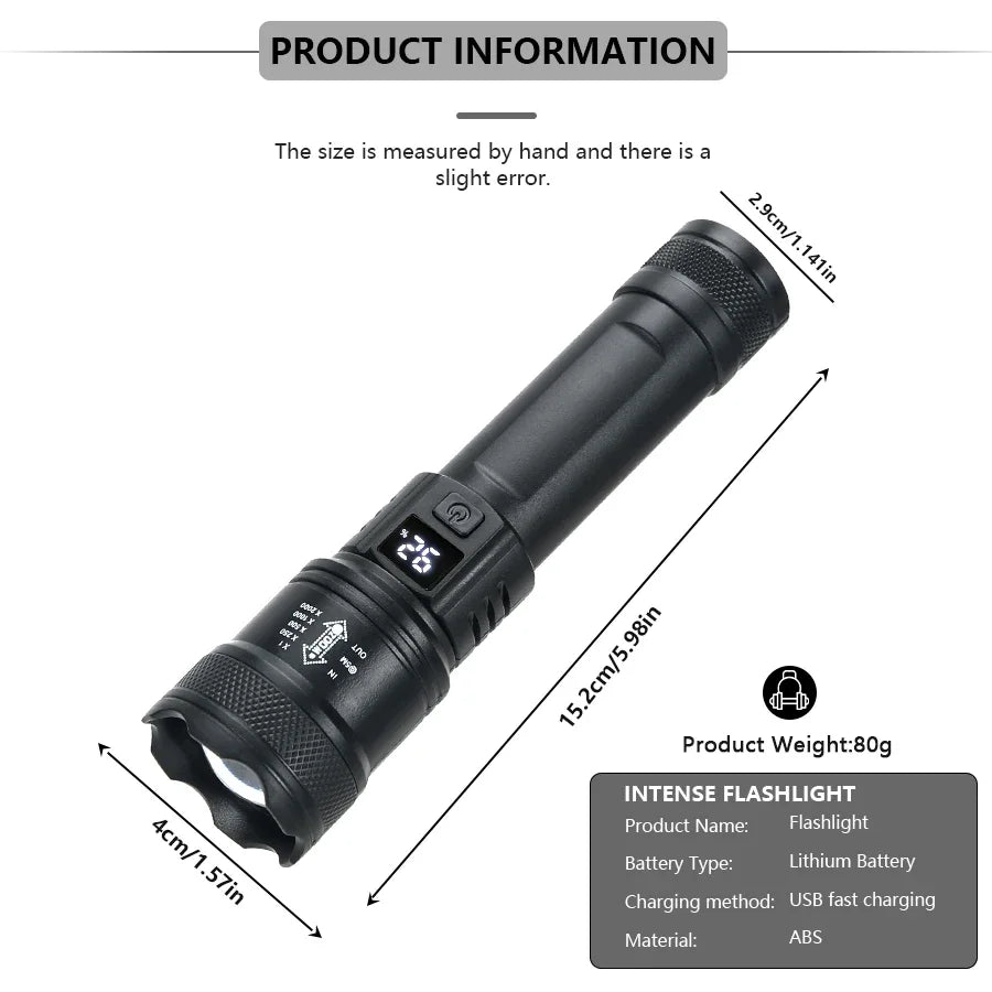 illaPRO TrailBeam Pro Rechargeable Flashlight