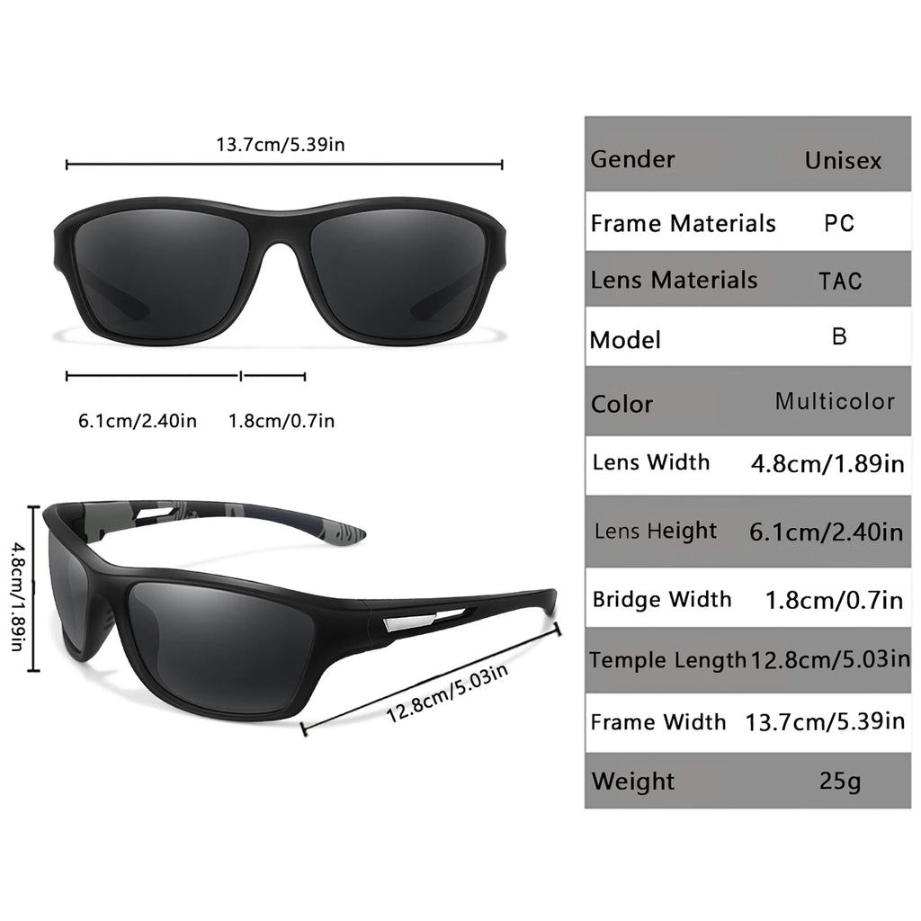 IllaPro Trail Vision Polarized Sunglasses – UV400 Anti-Glare Outdoor Eyewear